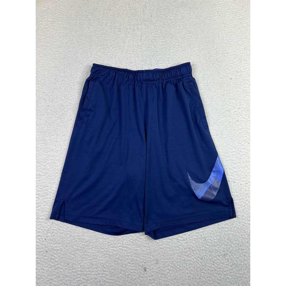 Nike Boys Dri-FIT Navy Blue Athletic Basketball Training Shorts XL 850457-429